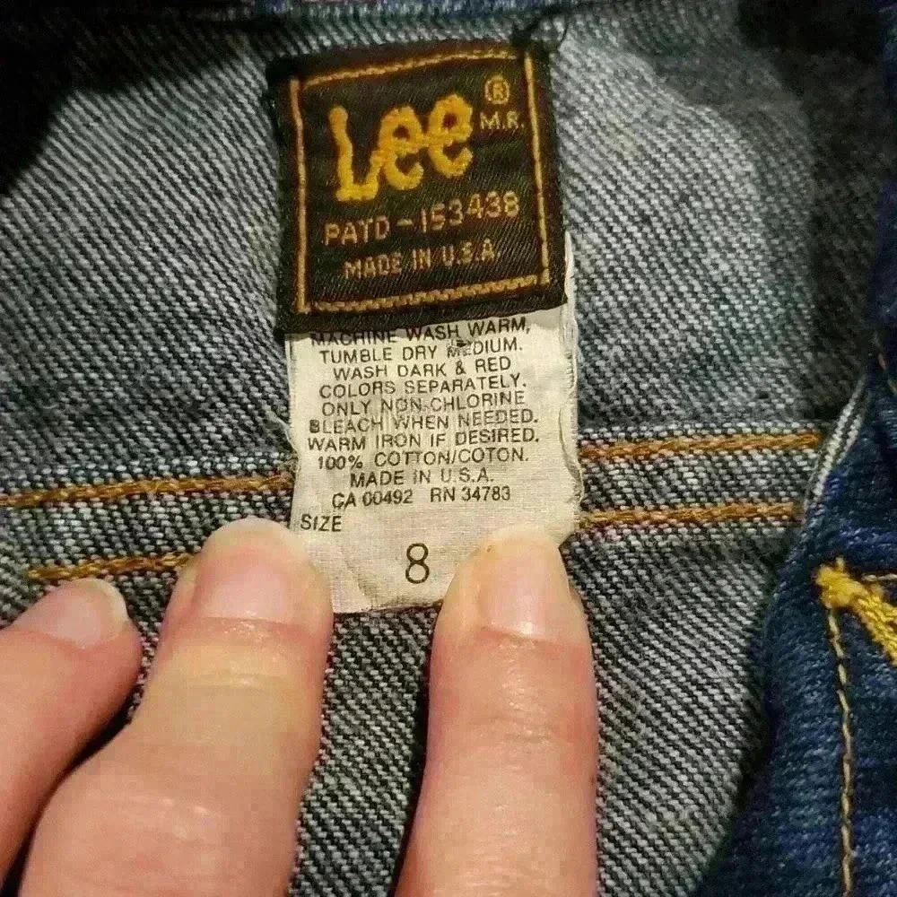 Lee Youth Jean Jacket Size 8